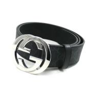 Pre-owned Leather belts Gucci Vintage , Black , Heren