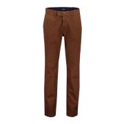 Bruine katoenen broek Gardeur , Brown , Heren