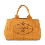 Pre-owned Canvas prada-bags Prada Vintage , Orange , Dames