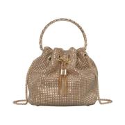 Strass emmer met hangend detail Alma EN Pena , Brown , Dames