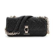 Stijlvolle Handtas - Zwart Guess , Black , Dames