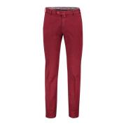 Katoenen Chino Broek Bordeaux Rood Meyer , Red , Heren