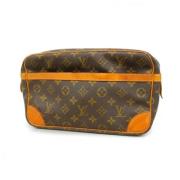 Pre-owned Fabric clutches Louis Vuitton Vintage , Brown , Dames