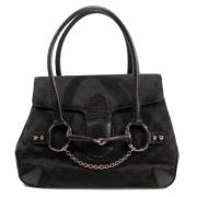 Pre-owned Canvas handbags Gucci Vintage , Black , Dames