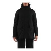 Afneembare parka met eendendonsvulling RRD , Black , Dames