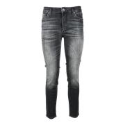 Klassieke Denim Jeans met Stretchstof Armani Exchange , Black , Dames