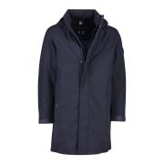 Donkerblauwe winterjas Tommy Hilfiger , Blue , Heren