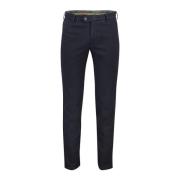 Donkerblauwe Katoenen Broek Meyer , Blue , Heren