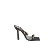 Pre-owned Fabric sandals Versace Pre-owned , Black , Dames