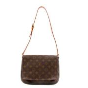 Pre-owned Canvas shoulder-bags Louis Vuitton Vintage , Brown , Dames