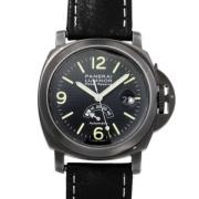 Pre-owned Leather watches Panerai Pre-owned , Black , Heren