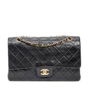 Pre-owned Leather handbags Chanel Vintage , Black , Dames