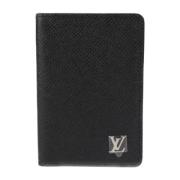 Pre-owned Leather wallets Louis Vuitton Vintage , Black , Dames