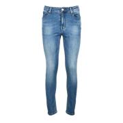 Katoenmix Slim Fit Jeans MET , Blue , Dames