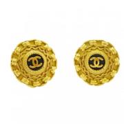 Pre-owned Metal chanel-jewelry Chanel Vintage , Yellow , Dames