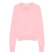 Stijlvolle Boxy Cardigan Maison Kitsuné , Pink , Dames