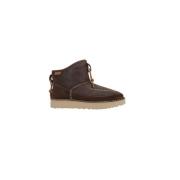 Donkerbruine Shearling Enkellaarzen UGG , Brown , Heren