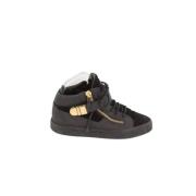 Pre-owned Leather sneakers Giuseppe Zanotti Pre-owned , Black , Dames