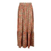 Katoenen Gonna Rok L'Autre Chose , Red , Dames