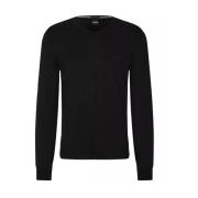 V-neck knitwear Hugo Boss , Black , Heren