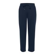 Midnight Marine Straight Pants Kaffe , Blue , Dames