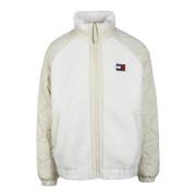 Stijlvolle jas met polyester en acryl Tommy Jeans , White , Heren