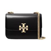 Kleine Eleanor Zwarte Crossbody Tas Tory Burch , Black , Dames