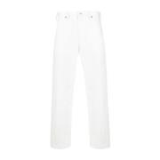 Witte Straight Denim Jeans Jil Sander , White , Heren