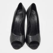 Pre-owned Leather heels Gucci Vintage , Black , Dames