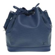 Pre-owned Leather shoulder-bags Louis Vuitton Vintage , Blue , Dames