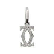 Pre-owned White Gold necklaces Cartier Vintage , Gray , Dames