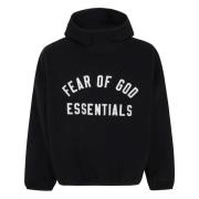 Zwarte Geborstelde Hoodie Fear Of God , Black , Heren