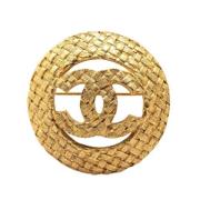 Pre-owned Metal chanel-jewelry Chanel Vintage , Yellow , Dames