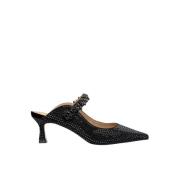 Schoen met hak en bandje Alma EN Pena , Black , Dames