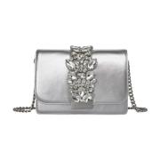 Rhinestone clutch tas Alma EN Pena , Gray , Dames