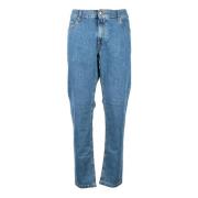 Heren Jeans 98% Katoen 2% Elastaan Daniele Alessandrini , Blue , Heren