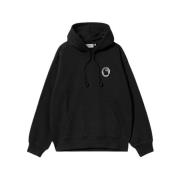 Hoodie Charm Link, Zwart Carhartt Wip , Black , Heren