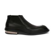 Zwarte Lage Herenlaarzen Jil Sander , Black , Heren