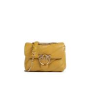 Gele Love Puff Mini Tas Pinko , Yellow , Dames