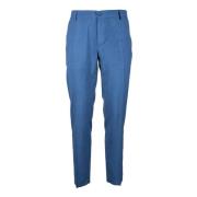 Polyester Herenbroek Daniele Alessandrini , Blue , Heren