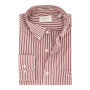 Casual Bordeaux Overhemd Gant , Red , Heren