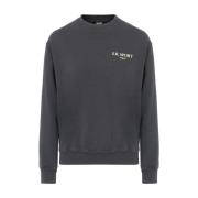 Wimbledon Crewneck Stijlvolle Sweatshirt Sporty & Rich , Black , Dames