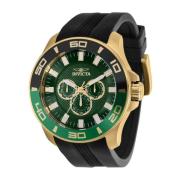 Pro Diver Kwarts Horloge Groene Wijzerplaat Invicta Watches , Yellow ,...