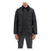 Klassieke Gewaxte Katoenen Jas Barbour , Blue , Heren