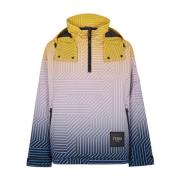 Technische Snowboardjas met Logo Fendi , Multicolor , Heren