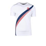 Katoen Elastaan T-shirt Bikkembergs , White , Heren