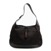 Pre-owned Canvas shoulder-bags Gucci Vintage , Black , Dames