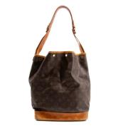 Pre-owned Canvas shoulder-bags Louis Vuitton Vintage , Brown , Dames