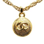 Pre-owned Metal chanel-jewelry Chanel Vintage , Yellow , Dames