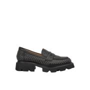 Mocassin bedekt met strass Alma EN Pena , Black , Dames